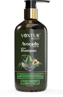 VOXTUR BEAUTY Avocado & Argan Oil Shampoo For Smoother, Shiner, Stronger, Damaged Control And Healthy Hair Growth | NO Paraben, Mineral Oil Free