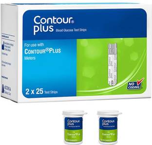 Contour PLUS STRIPS 50 Glucometer Strips