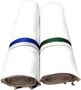 SHERHAAN Solid White Lungi