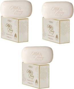 Oriflame Sweden Milk and Honey Gold Creamy Soap Bar Set of 3 (100g Each)