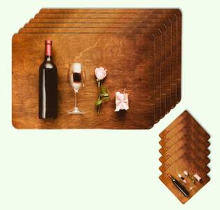 Bluegrass Brown PVC Table Linen Set
