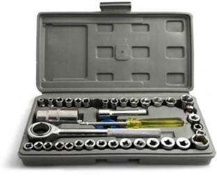 UKRAINEZ 40 PCS Socket Wrench Set P-35 40 in 1 Pcs Wrench Tool Kit Single Sided Socket Wrench