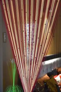 Handloomwala 213.5 cm (7 ft) Polyester Transparent Door Curtain Single Curtain