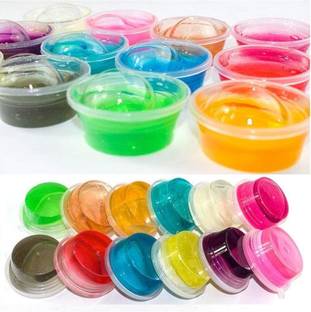 imtion "Crystal Slime Pack of 4 Non Toxic DIY Crystal Clay Soft Slime, Magic Mud Kit in Assorted Colours Set Toy Gifts for Girls and Boys Kids Above Age 5+ Year Old "