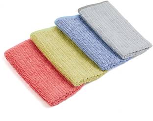MOMISY Kitchen Cloth (30*30 cm),pack - 4 Wet and Dry Microfiber Cleaning Cloth