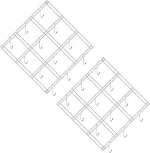 OC9 Stainless Steel Hook Rail / Cup Stand Hook 12