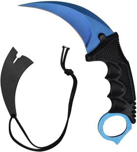 Royaldeals Karambit Knife Stainless Steel Fixed Blade Tactical Knife Multi-utility Knife