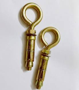 Trishul Nut & Bolt Set Anchor Fasteners 10 mm for Hook for Hanging Swing Set of 8