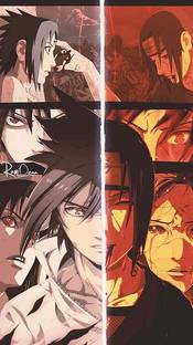 Sasuke And Itachi Naruto Shippuden Matte Finish Poster Paper Print