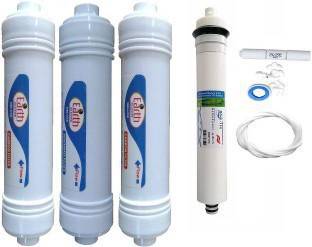 colorsole Earth Ro System Earthrosystem 1 Year RO service Kit One hi-tech 75 gpd membrane with Inline set Solid ... Pleated Filter Cartridge