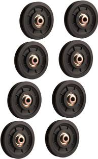 Black Mountain 8 Pcs Nylon Bearing Pulley Wheel Replace for Gym Equipment Part Cable Merchine Climbing Pulley