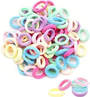 Sparkling Dazzle 50 Pieces Baby Girl's Mini Elastic Soft Rubber Hair Bands Rubber Band (Multicolor) Rubber Band