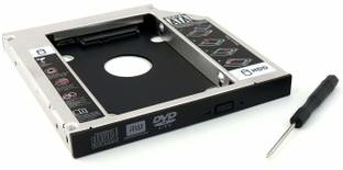 BigPlayer SATA Hard Drive Tray,Universal 12.7mm SATA to SATA 2nd SSD HDD Hard Drive Caddy Adapter Tray Enclosures for DELL HP Lenovo ThinkPad ACER Gateway ASUS Sony Samsung MSI Laptop 2.5 inch Shock Resistant Water Proof Hard Drive Tray