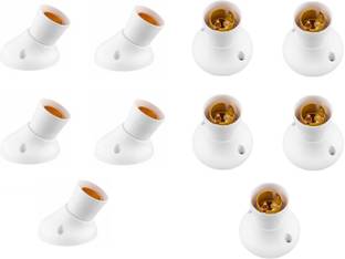 JELECTRICALS Angle Batten Deluxe Mix Bulb holder Pack of 10 Plastic Light Socket
