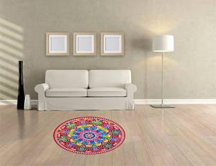 BALKRISHNA WALL STICKER 45 cm 3d floor stickers Self Adhesive Sticker