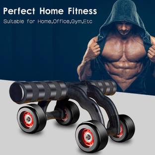 Khargadham Double-wheeled Ab Abdominal Cross-fit Gym Equipment for Body Building Fitness Ab Exerciser