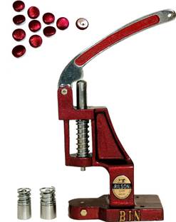 Rilson Steel Finish Handle Big Fabric Button Making/Pressing/Moulding Machine with 2 Imported Steel dyes.