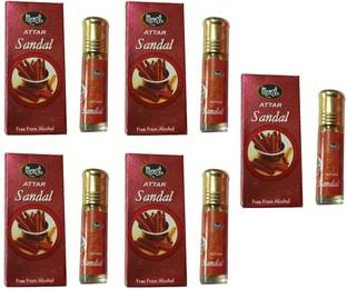 MONET 5 sandal attar,8 ml each,pack of 5 Herbal Attar