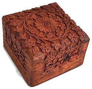 LyqArt Wooden Jewellery Box | Jewel Organizer | Multipurpose Box for Women | Storage Box | Jewellery Case Organizer | Jewellery Storage organizer | Gift Item Jewellery and Makeup Vanity Box