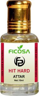 Ficosa Hit Hard Attar For Men and Women | Indian Attar | Itra | Scent | Natural Fragrance Oil | Perfume Oil | 0% Alcohol With Floral Fragrance (10ml) Floral Attar