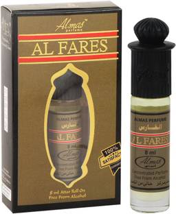 Almas BRAND 100% ORIGINAL (AL FARES) GREAT FRAGRANCE LONG-LASTING (UNISEX) 8Ml Floral Attar