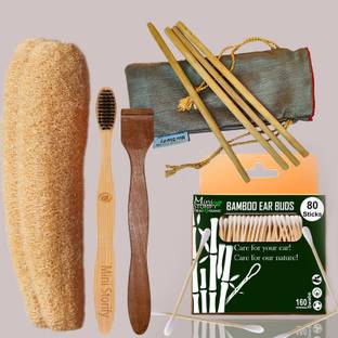 Mini Storify 1Bamboo Cotton ear buds/swabs|80 Stems|1 Adult bamboo tooth