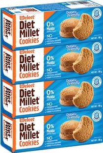Weleet Natural Digestive Cookies Diabetic Friendly Home Office Snack (Diet Millet Cookies) Assorted Biscuit