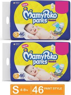मामिपोको S 42+42 (4-8 Kg) 12 Hrs extra Absorb Pants Diapers - S