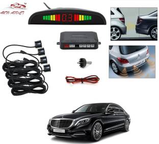 AuTO ADDiCT parking-sensors-black-182 Car Reverse Parking Sensor with LED Display 4 Sensor Reverse Parking Auto Radar Detectors (Black) For Mercedes Benz S-Class Parking Sensor