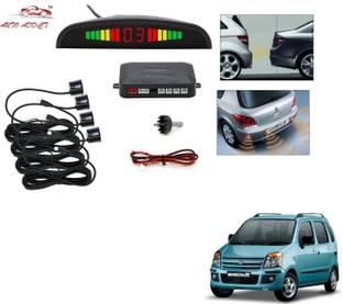 AuTO ADDiCT parking-sensors-black-151 Car Reverse Parking Sensor with LED Display 4 Sensor Reverse Parking Auto Radar Detectors (Black) For Maruti Suzuki Wagonr Old (2000-2010) Parking Sensor