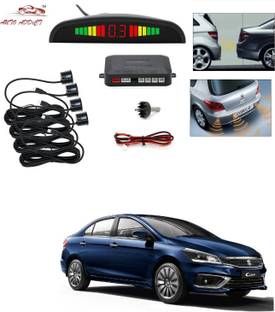 AuTO ADDiCT parking-sensors-black-137 Car Reverse Parking Sensor with LED Display 4 Sensor Reverse Parking Auto Radar Detectors (Black) For Maruti Suzuki Ciaz Facelift Parking Sensor