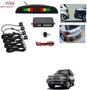 AuTO ADDiCT parking-sensors-black-232 Car Reverse Parking Sensor with LED Display 4 Sensor Reverse Parking Auto Radar Detectors (Black) For Tata Safari Dicor Grand Parking Sensor
