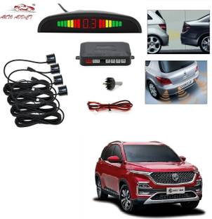 AuTO ADDiCT parking-sensors-black-185 Car Reverse Parking Sensor with LED Display 4 Sensor Reverse Parking Auto Radar Detectors (Black) For MG Hector Parking Sensor