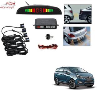 AuTO ADDiCT parking-sensors-black-112 Car Reverse Parking Sensor with LED Display 4 Sensor Reverse Parking Auto Radar Detectors (Black) For Mahindra Marazzo Parking Sensor