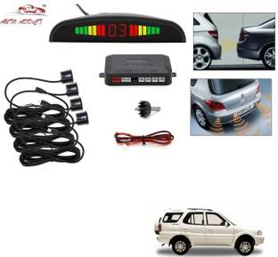 AuTO ADDiCT parking-sensors-black-231 Car Reverse Parking Sensor with LED Display 4 Sensor Reverse Parking Auto Radar Detectors (Black) For Tata Safari Dicor Parking Sensor
