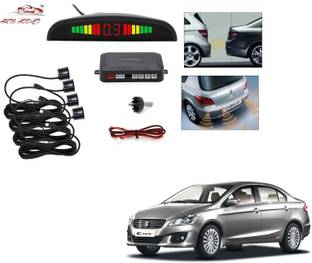 AuTO ADDiCT parking-sensors-black-136 Car Reverse Parking Sensor with LED Display 4 Sensor Reverse Parking Auto Radar Detectors (Black) For Maruti Suzuki Ciaz Parking Sensor
