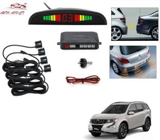 AuTO ADDiCT parking-sensors-black-124 Car Reverse Parking Sensor with LED Display 4 Sensor Reverse Parking Auto Radar Detectors (Black) For Mahindra XUV 500 Parking Sensor
