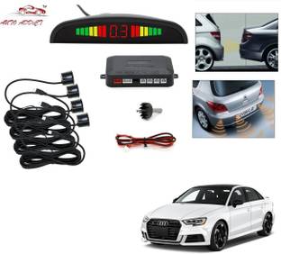 AuTO ADDiCT parking-sensors-black-2 Car Reverse Parking Sensor with LED Display 4 Sensor Reverse Parking Auto Radar Detectors (Black) For Audi A3 Parking Sensor