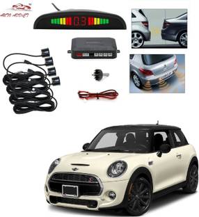 AuTO ADDiCT parking-sensors-black-187 Car Reverse Parking Sensor with LED Display 4 Sensor Reverse Parking Auto Radar Detectors (Black) For Mini Cooper Parking Sensor