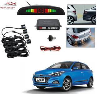 AuTO ADDiCT parking-sensors-black-80 Car Reverse Parking Sensor with LED Display 4 Sensor Reverse Parking Auto Radar Detectors (Black) For Hyundai Elite i20 Parking Sensor
