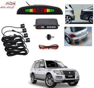 AuTO ADDiCT parking-sensors-black-190 Car Reverse Parking Sensor with LED Display 4 Sensor Reverse Parking Auto Radar Detectors (Black) For Mitsubishi Pajero Parking Sensor