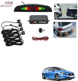 AuTO ADDiCT parking-sensors-black-271 Car Reverse Parking Sensor with LED Display 4 Sensor Reverse Parking Auto Radar Detectors (Black) For Volvo V40 Parking Sensor