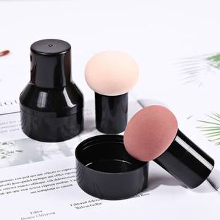 AVTY Brand Non-latex Makeup Sponge Mushroom Head Powder Liquid Foundation Puff Dry & Wet Multi- function Cosmetic Tool Tamp Storage Box( (Pack of 2)