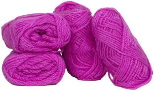 Royal Villa Original Knitting Yarn Wool-DARK PINK Woolen Crochet Yarn Thread. Wool Yarn for Knitting. Woolen Thread-200gms-ART&CRAFT