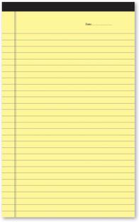 CLICKEDIN Premium Quality 70 GSM Paper A8 Size (8.12 X 5.1) Inch Legal/Wide Regular Note Pad Ruled 50 Pages
