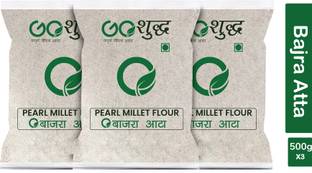 Goshudh Premium Quality Bajra/Pearl millet Atta/Flour 500g Combo Pack Of 3