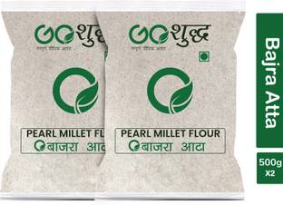 Goshudh Premium Quality Bajra/Pearl millet Atta/Flour 500g Combo Pack Of 2