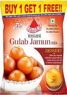 Bambino Instant Gulab Jamun Mix 160 gms Buy 1 Get 1 Free 160 g