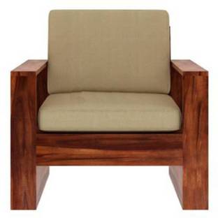 Shree Jeen Mata Enterprises Solid Wood One Seater Sofa For Bed Room / Living Room / Office Fabric 1 Seater  Sofa