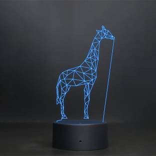 StarLaser Acrylic 3D LED Giraffe Night lamp 7 Color Changing Light with USB Data Cable Animal Table lamp Home Decor Night Light Table Lamp